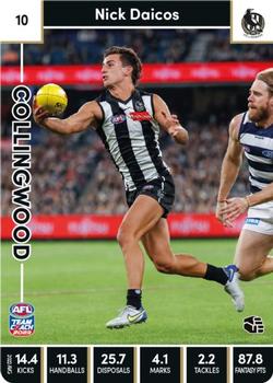 2023 AFL TeamCoach #10 Nick Daicos Front